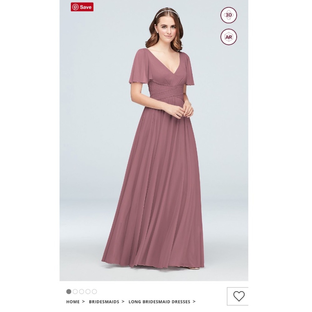 NWT David’s bridal quartz size 12 bridesmaid dress